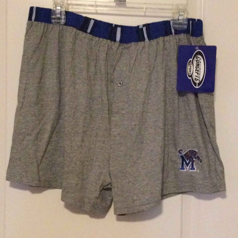 University of Memphis boxer shorts